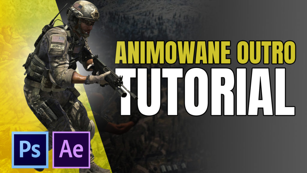 Jak zrobić animowane outro YouTube After Effects Photoshop COD Warzone tutorial poradnik