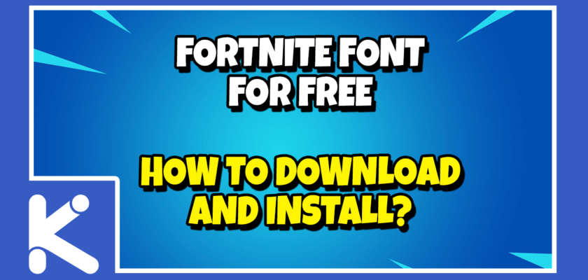 FORTNITE FONT for Windows - Download and Install Tutorial [Video]