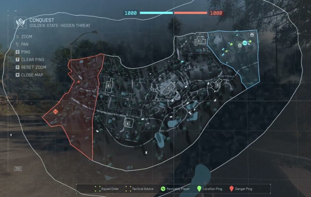 Układ mapy Eastwood w Battlefield 6 Sezon 1